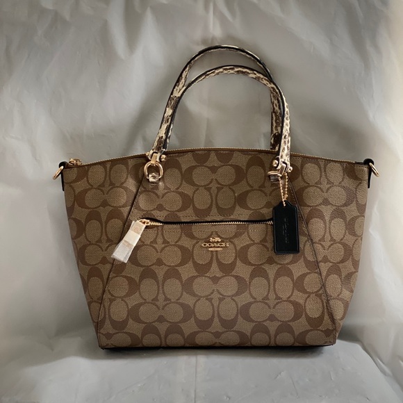 Coach Prairie Satchel Colorblock Signature Canvas - Picture 2 of 9